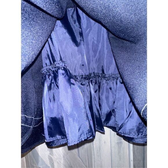 Bonnie Jean Girls Navy Blue White Sailor Collar Nautical Dress Size 3T - Picture 3 of 5